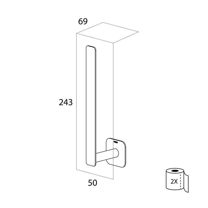 Tiger Colar Reserverolhouder - Zwart