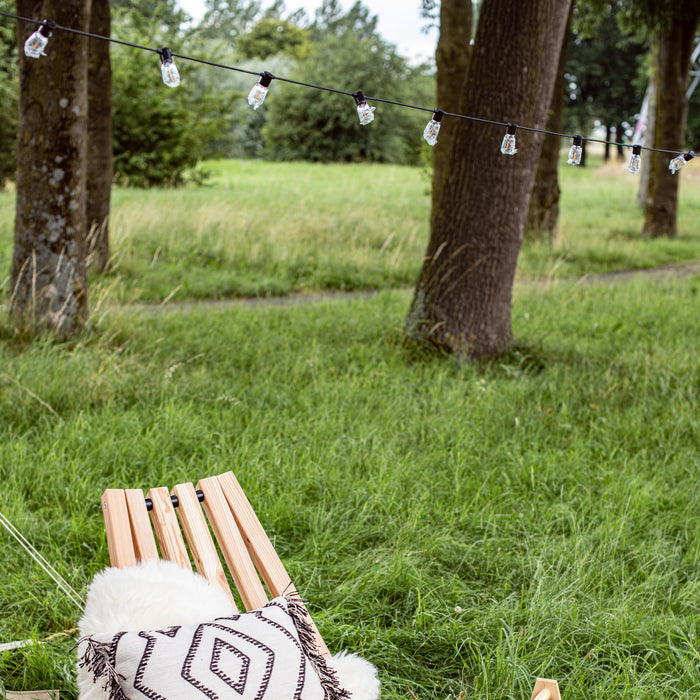 Konstsmide LED Partysnoer Transparant Amber 9.75m/40 lampjes