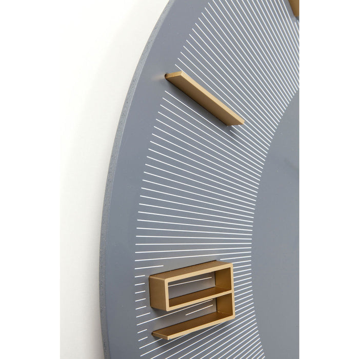 Wandklok Leonardo Grijs|Gouden Kare Design