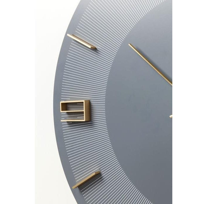 Wandklok Leonardo Grijs|Gouden Kare Design