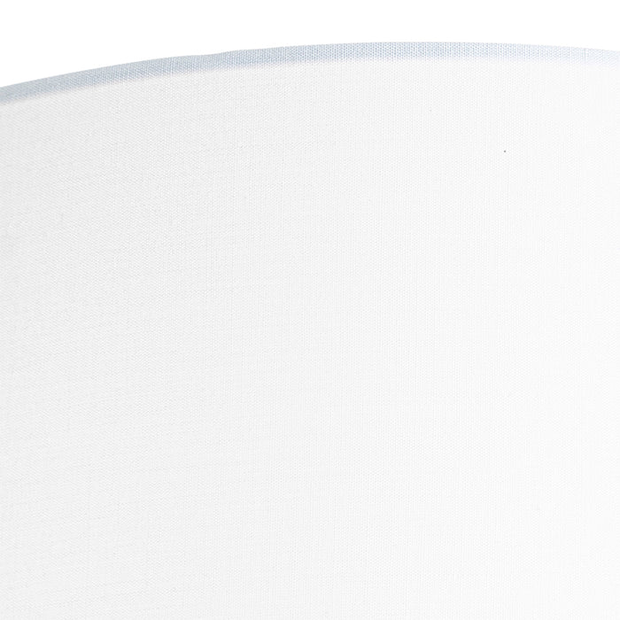 QAZQA Klassieke wandlamp goud stoffen kap wit - Cas