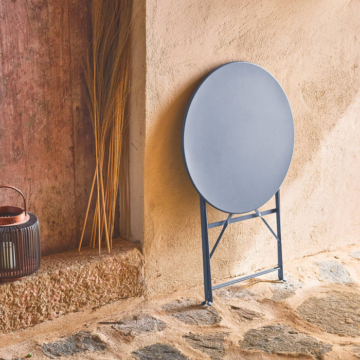 sweeek - Inklapbare metalen bistro tuintafel Ø60cm, plaats voor 2