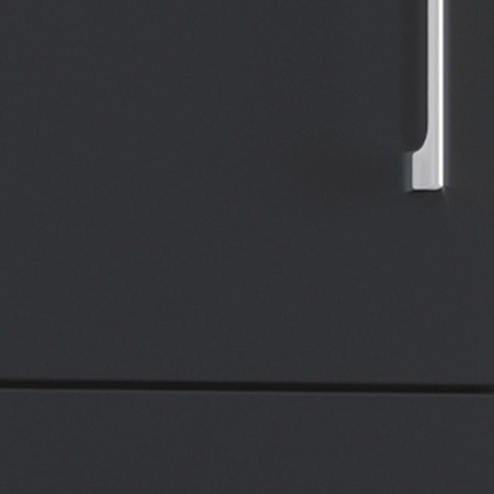 Hioshop VCB6 badkamerkast hoog met 2 deuren, zwart.