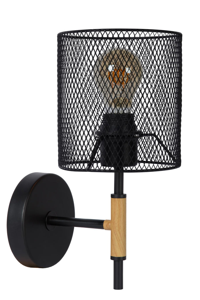 Lucide BASKETT Wandlamp - Zwart