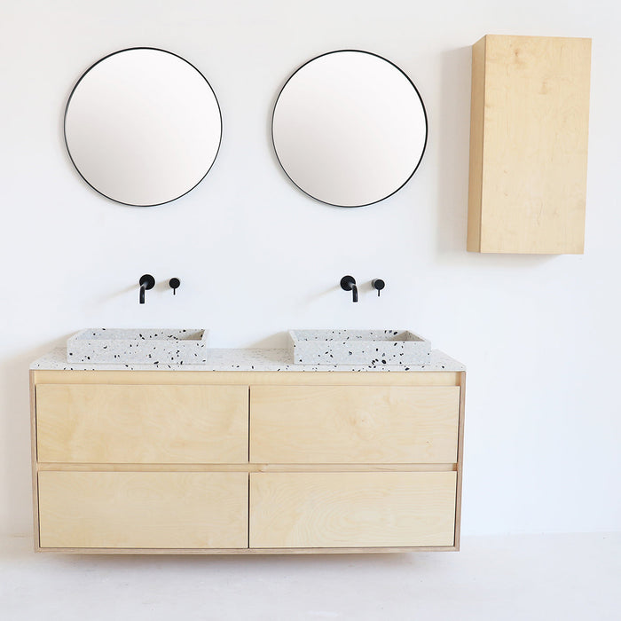 Going Objects - Badkamermeubel - Wastafel Wit Terrazzo George - Berk -