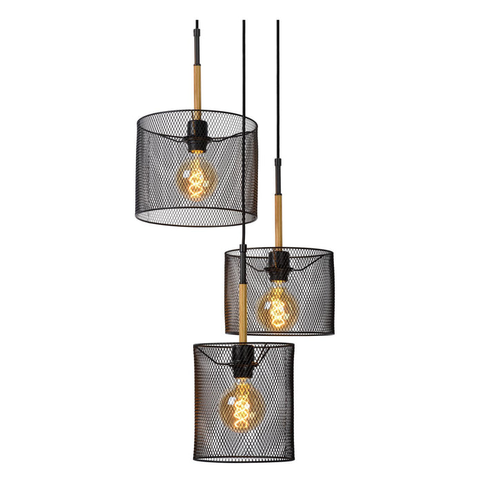 Lucide BASKETT Hanglamp - Zwart