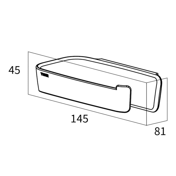 Tiger Tess Toiletrolhouder zonder Klep - Zwart