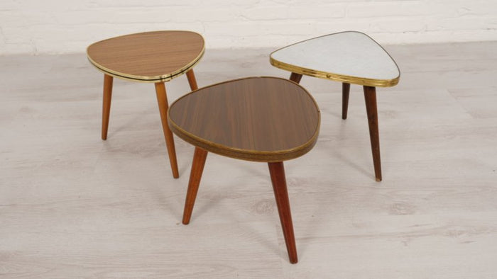 Reliving Vintage Plantentafeltje Met Donker Gefineerd Blad