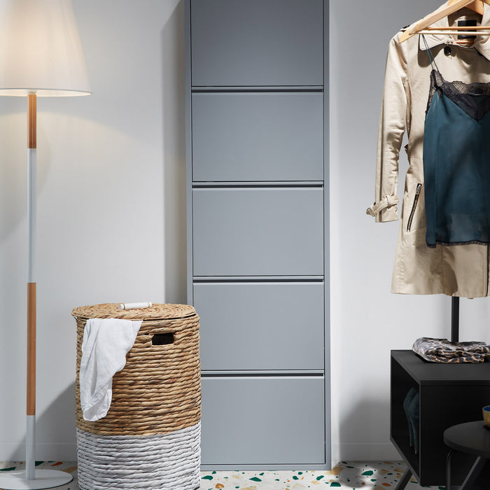 Kave Home - Schoenenrek Ode 50 x 168,5 cm 5 deuren grijs