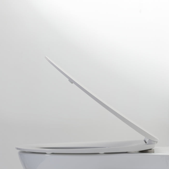 Tiger Blade Toiletbril met Deksel Duroplast - Wit