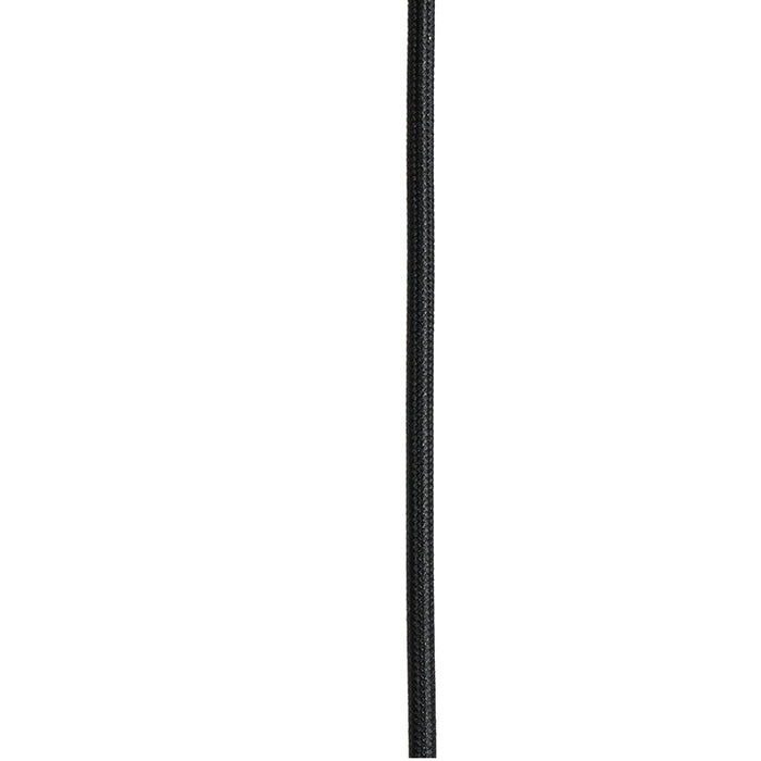 QAZQA Art deco hanglamp zwart en smoke glas 3-lichts - Pallon