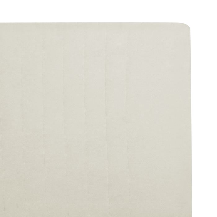 Beliani-TALENCE -Tweepersoonsbed-Lichtbeige-180 x 200 cm-Chenille