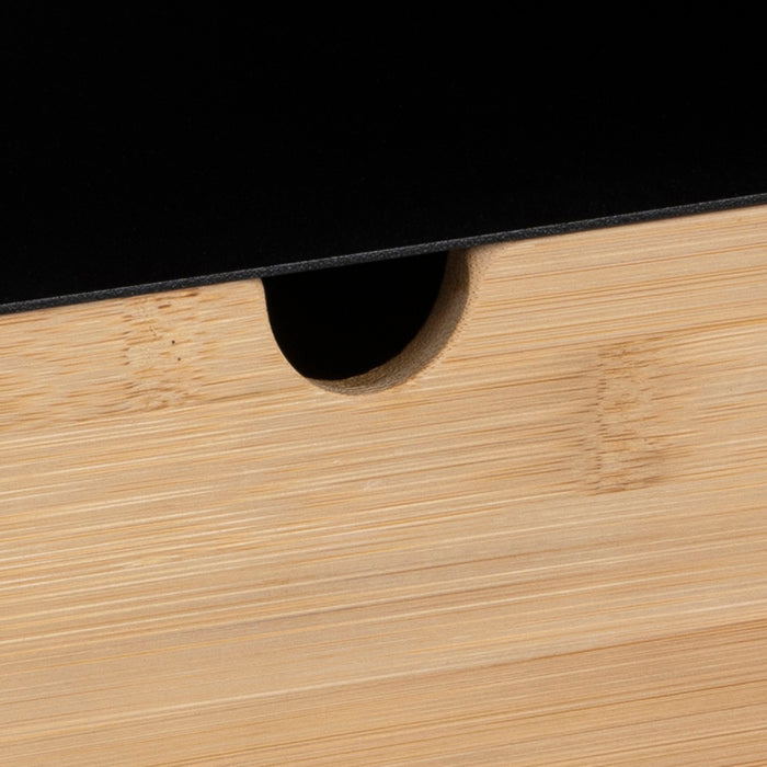 by fonQ basic Box Nachtkastje B 30 cm - Zwart/Bruin