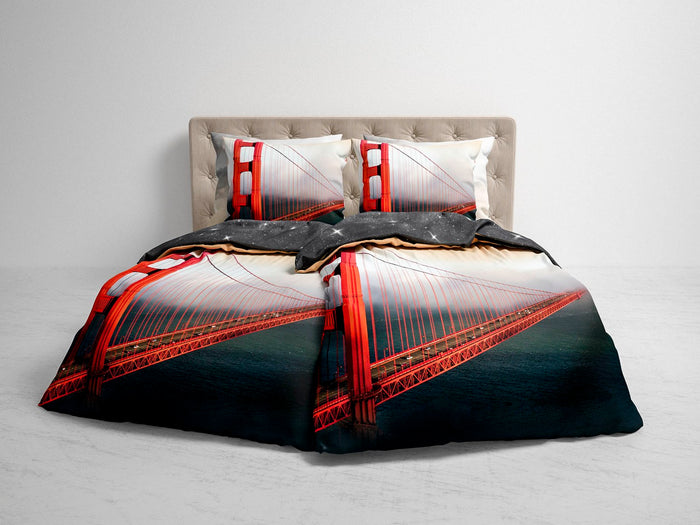 Heckett Lane Dekbedovertrek Katoen Satijn Monty - multi