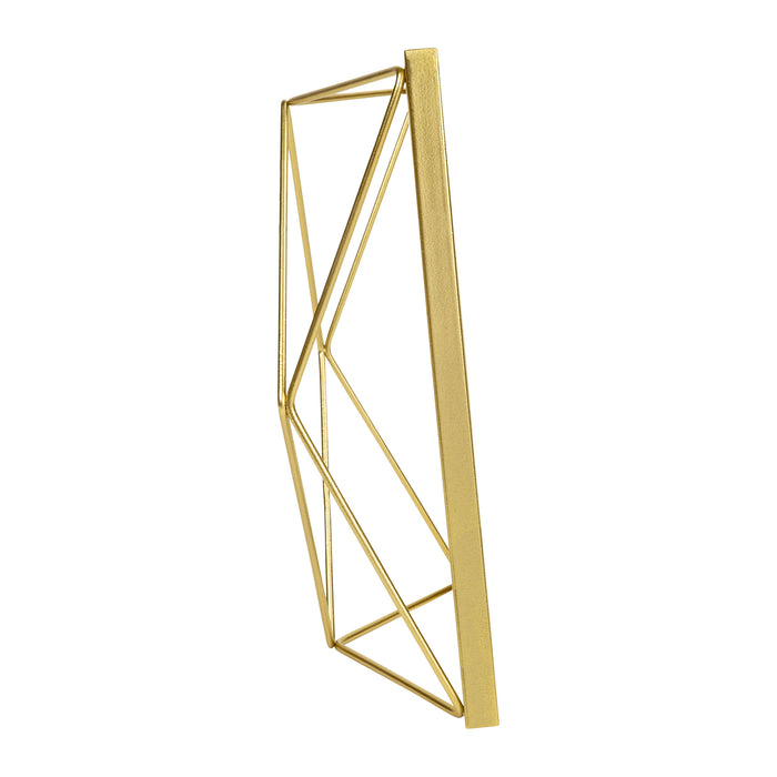 QUVIO Fotolijstje hexagon - 15x15 cm + 15x20,5 cm + 17,5x23 cm - Goud