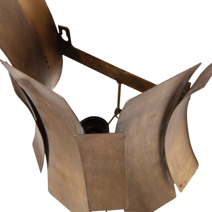 WOOOD Course Wandlamp - Metaal - Antique brass - 27x25x16