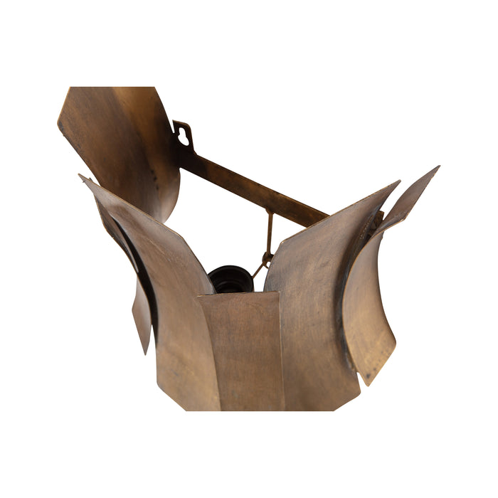 WOOOD Course Wandlamp - Metaal - Antique brass - 27x25x16