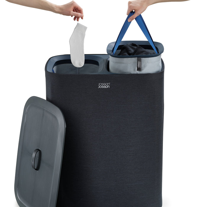 Joseph Joseph Tota Duo Wasmand 90 L - Carbon Black