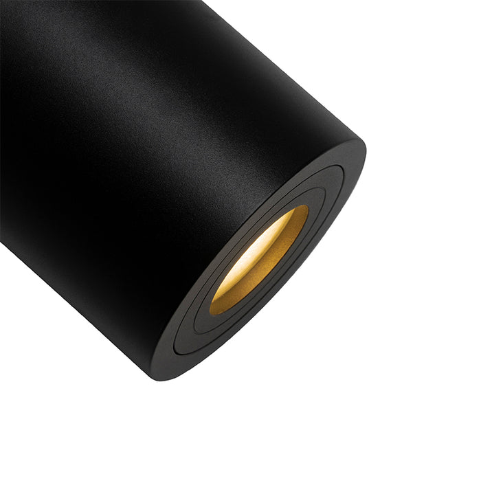 QAZQA Moderne ronde badkamer spot zwart - Capa