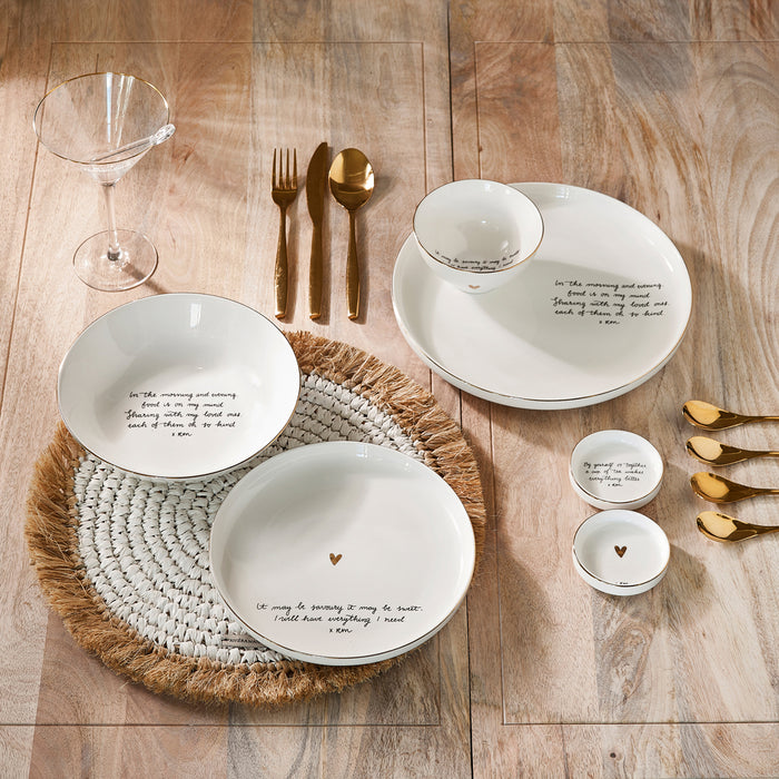 Riviera Maison theeschaaltjes, Theezakjeshouder met tekst - Sweet Poem