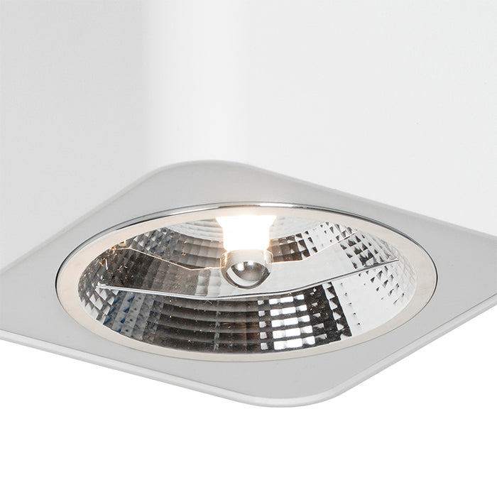 QAZQA Moderne vierkante spot wit - Boxer