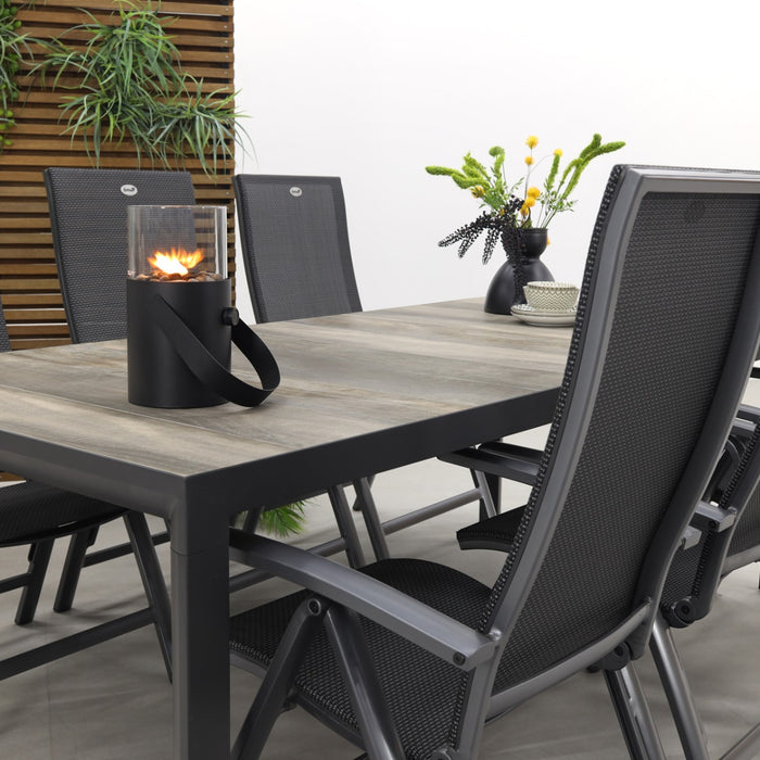 Hartman Valentino|Kings tuinset antraciet - 220x100 cm.