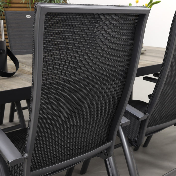 Hartman Valentino|Kings tuinset antraciet - 220x100 cm.