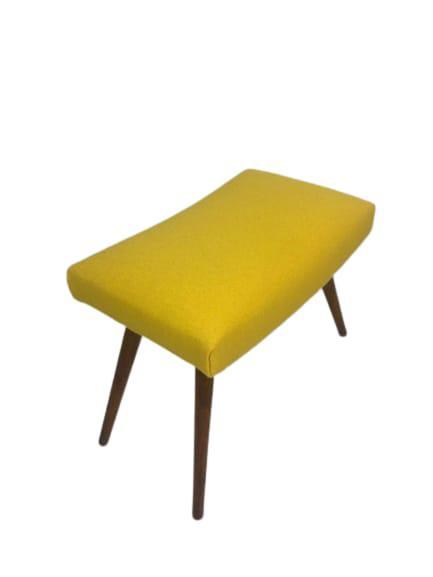 Reliving Vintage Voetenbankje Geel Wol