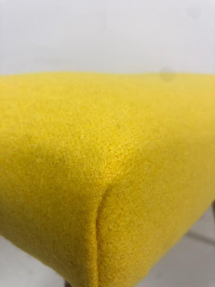 Reliving Vintage Voetenbankje Geel Wol