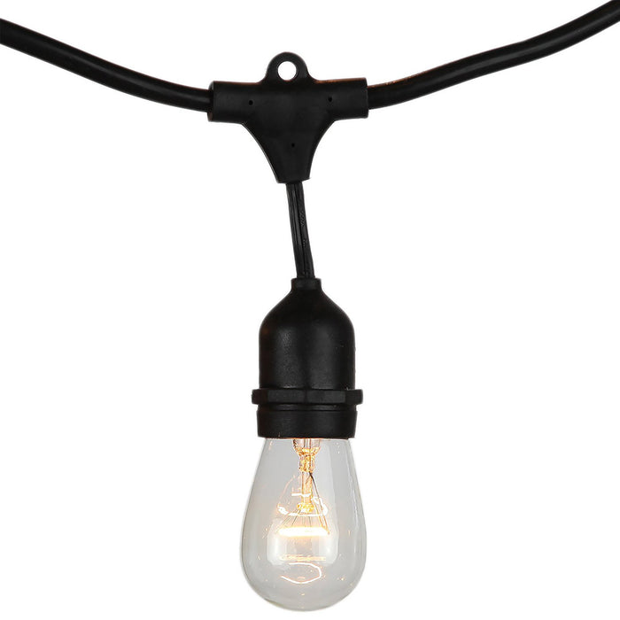 V-TAC VT-713 E27 LED Strijklampen - WP - Socket - Zwart - IP54