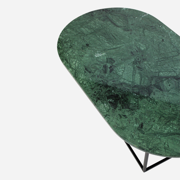 Aime Té Marmeren Salontafel Ovaal - India Green - 120 x 70 cm - Mat