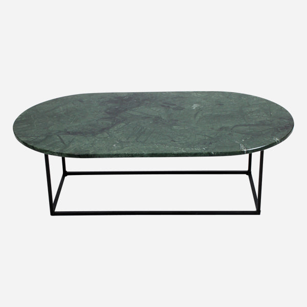 Aime Té Marmeren Salontafel Ovaal - India Green - 120 x 70 cm - Mat