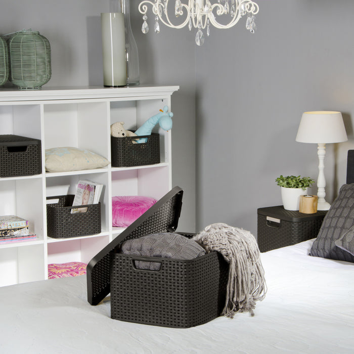 Curver Style Opbergmand S met Deksel - Set van 3