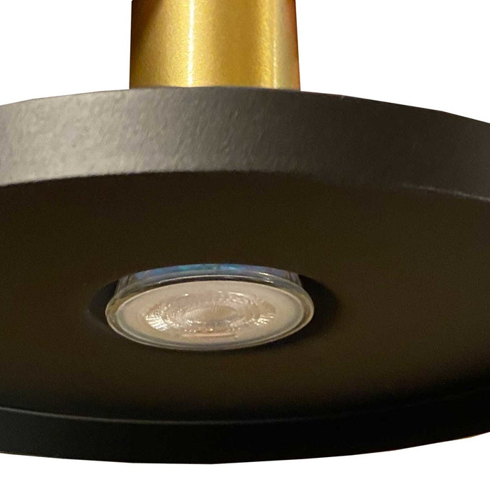 Nowodvorski Hanglamp Hermanos 3 lichts Ø 30 cm zwart - goud