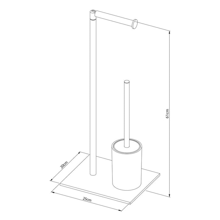 Sealskin Tube Toiletbutler - Chroom