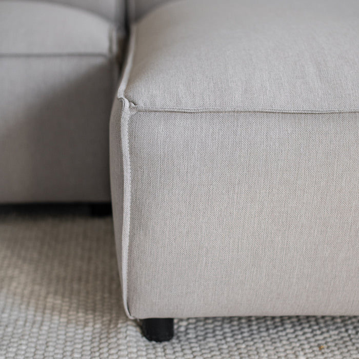 by fonQ Chunky Hoekbank met Chaise Longue Rechts - Beige