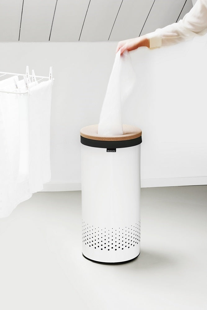 Brabantia Wasbox 35 L - Wit / Kurk