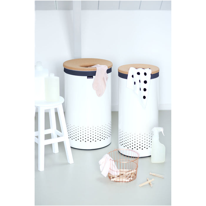 Brabantia Wasbox 35 L - Wit / Kurk