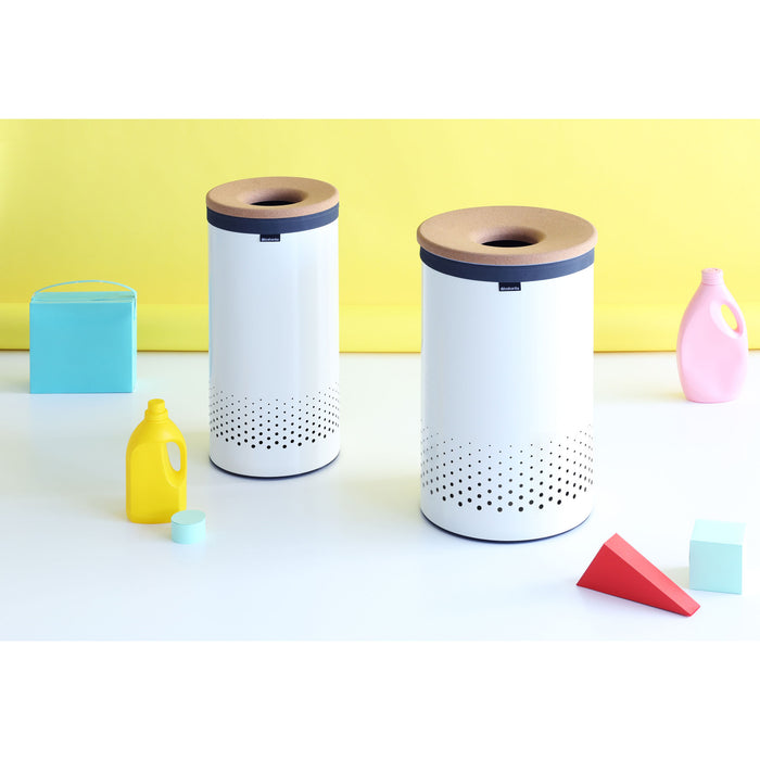 Brabantia Wasbox 35 L - Wit / Kurk
