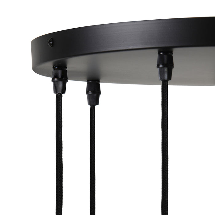 Light & Living Hanglamp Brandon - Zwart - 7L