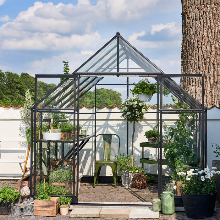 Royal Well Qube 88 Tuinkas met veiligheidsglas