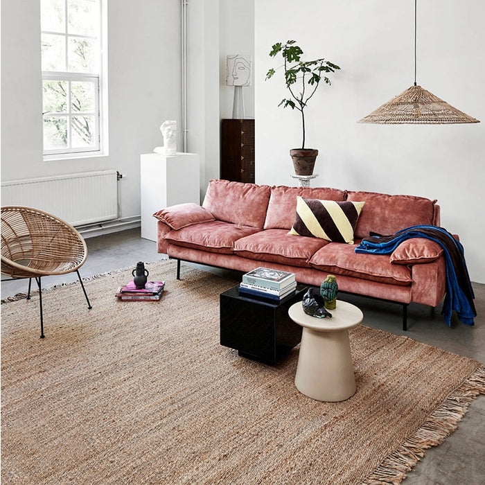 HKliving Earthenware Bijzettafel M - Cream