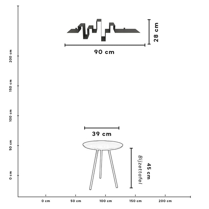 Studio Frederik Roijé Storylines Wandplank 90 cm