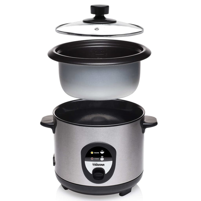 Tristar Rijstkoker RK-6126 400 W 1 L zilverkleurig