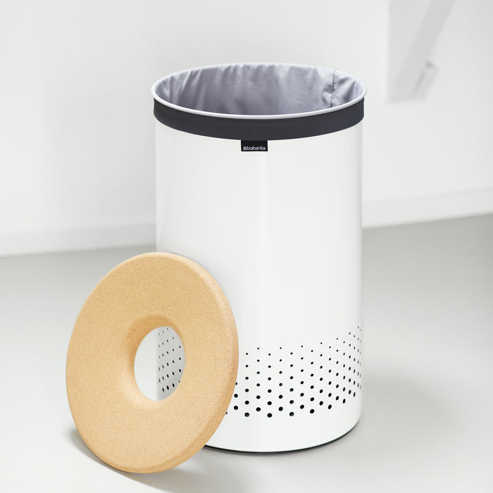 Brabantia Wasbox 60 L - Wit / Kurk