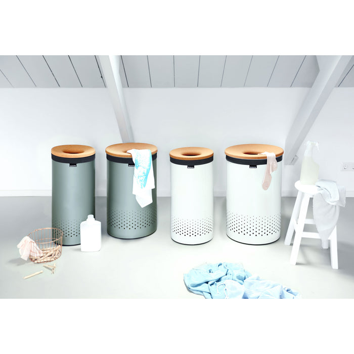 Brabantia Wasbox 60 L - Wit / Kurk