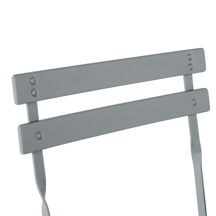 Beliani - FIORI - Bistroset voor 2 - Grijs - Staal