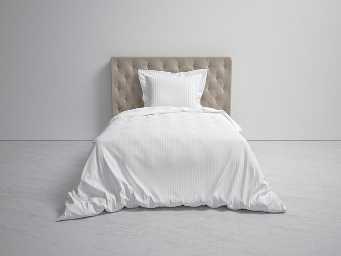 Heckett Lane Dekbedovertrek Katoen Satijn Banda - white