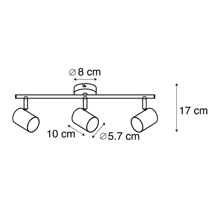 QAZQA Smart spots zwart kantelbaar incl. WiFi GU10 - Jeana 3