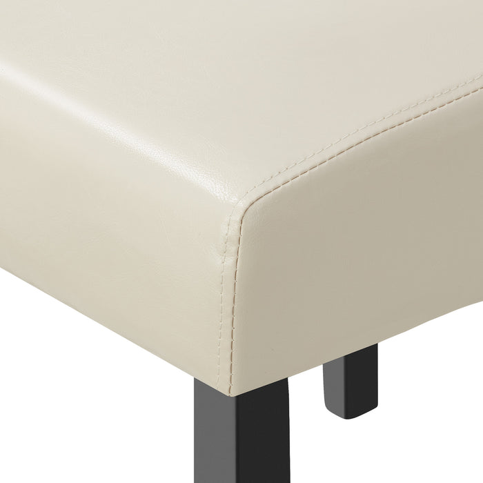 tectake® Eetkamerstoel, ergonomisch, massief hardhout - Set van 2